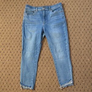 High Rise Cropped Skinny Jeans